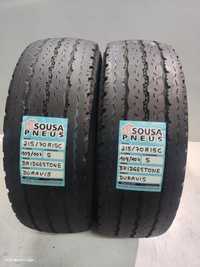 2 pneus semi novos 215-70r15 c bridgestone - oferta dos portes