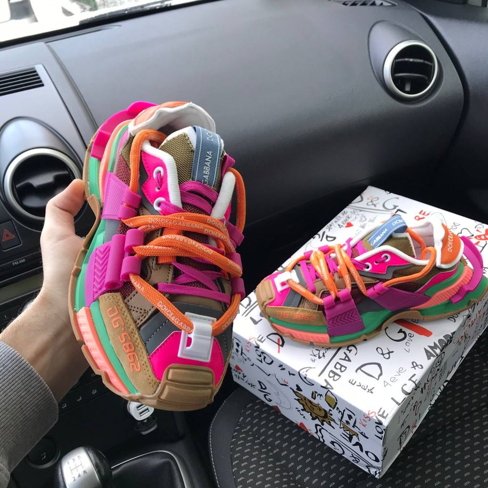 Жіночі кросівки дольче малинові DG Space Multicolor premium