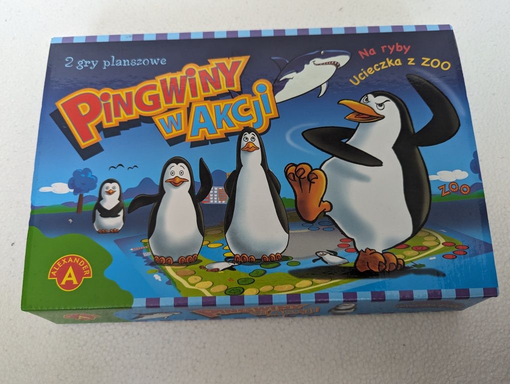 Pingwiny w akcji 2 gry planszowe