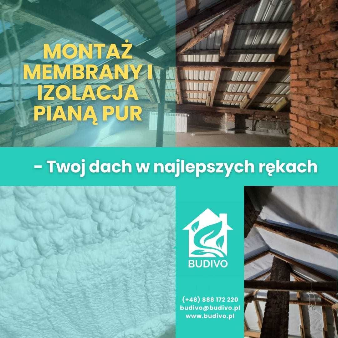 Pianka PUR i Celuloza–Skuteczne ocieplenie poddasza, ocieplanie stropu