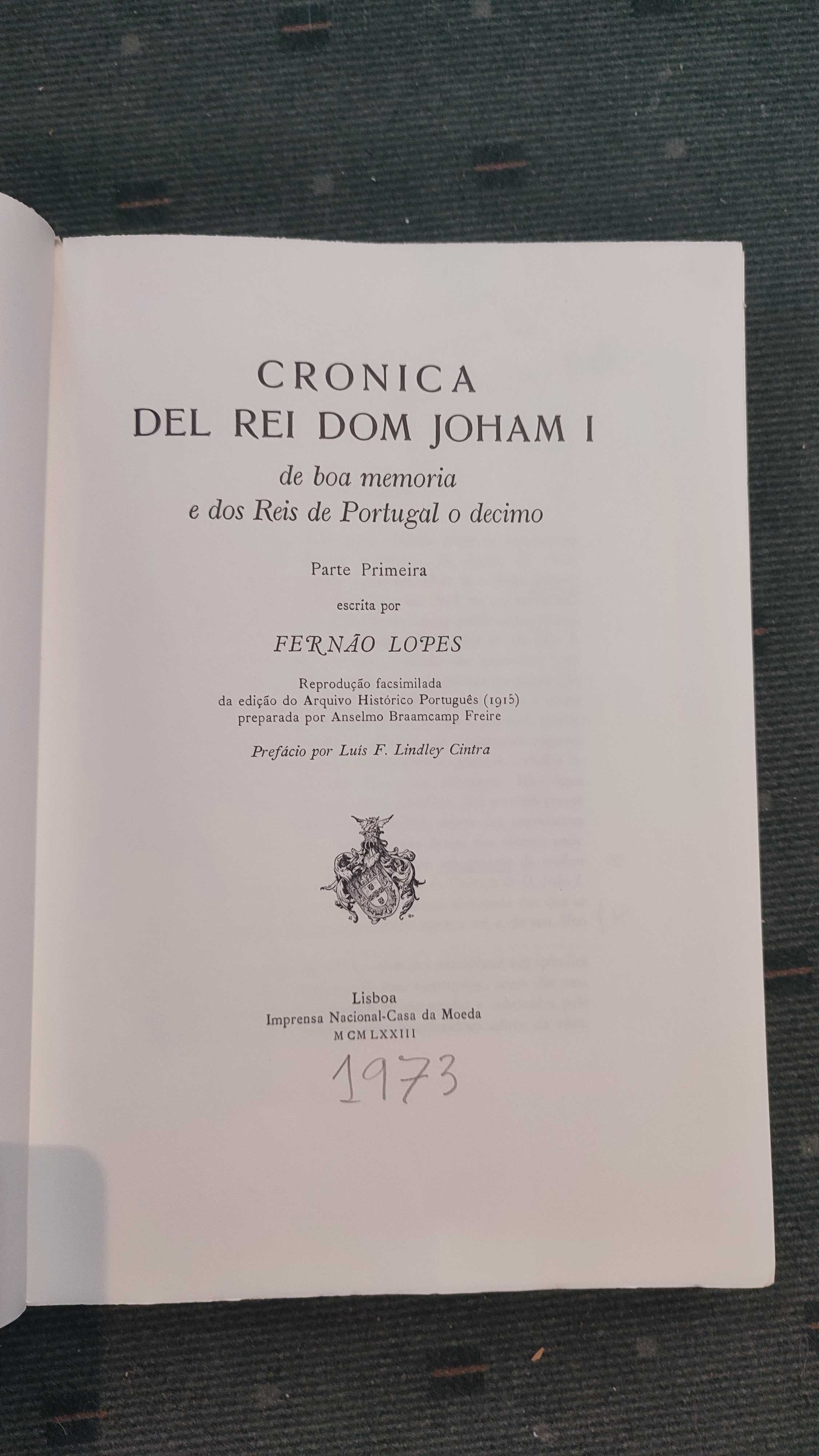 Crónica Del Rei Dom João I da boa memória por Fernão Lopes 1ª parte
