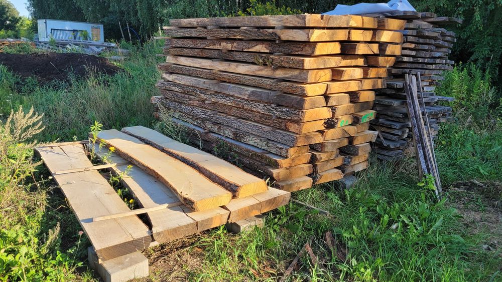 Dębowe bale 8cm grubości, 2m długości