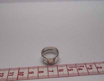 Srebrna obrączka balony baloniki  R.15.  10 mm.