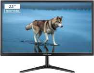 Monitor LED IPS czarny Pisichen 22'' z wbudowanymi głośnikami PIKSEL