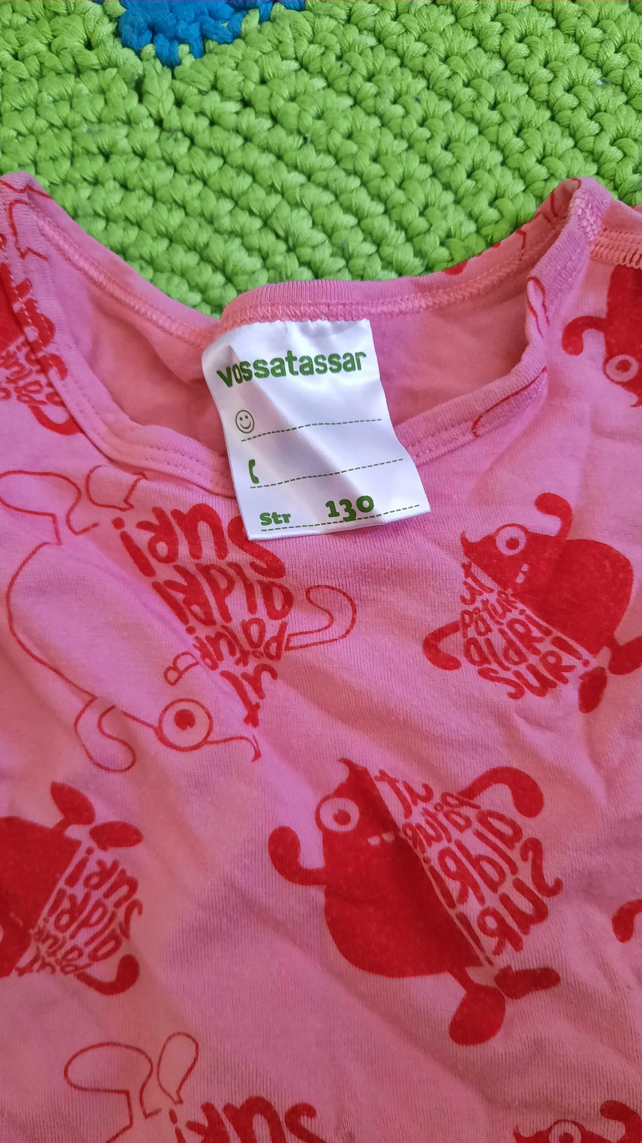 Vossatassar bluzka bambus,r.122,wiskoza,różowa, potworki, Molo