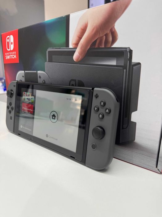 Nintendo Switch Cinza Caixa Original + Acessórios - Loja Ovar