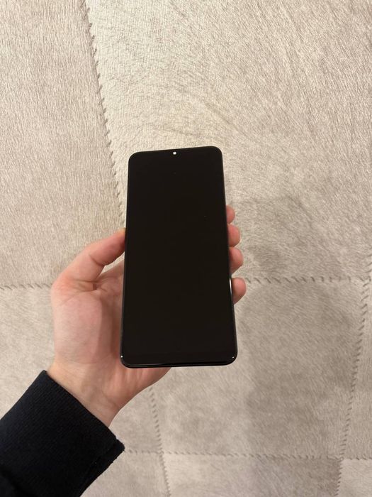 Дисплей Samsung Galaxy A22 с рамкой экран и сенсор, чёрный