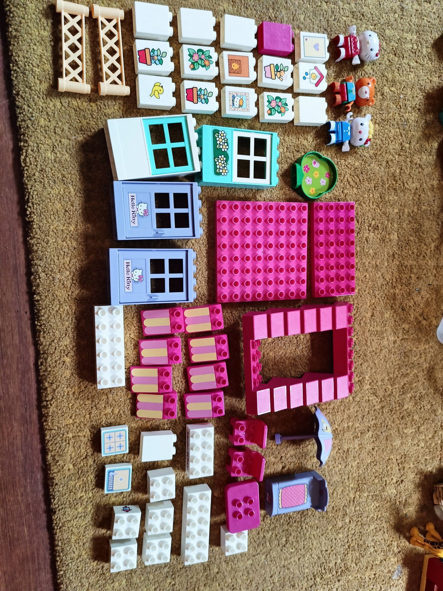 Klocki hello kitty kompatybilne z Lego Duplo zestaw