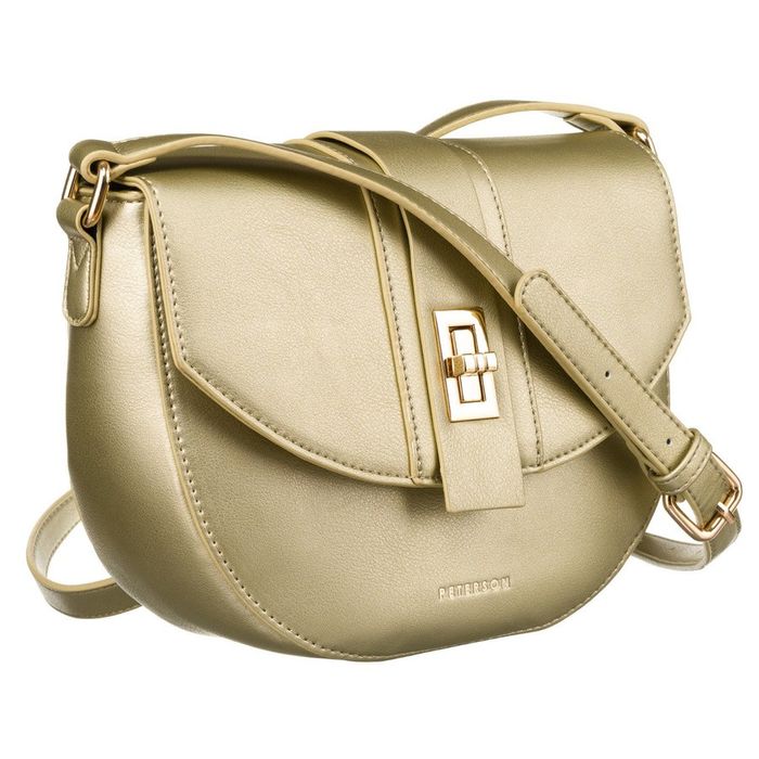 listonoszka w kształcie podkówki ze skóry ekologicznej - peterson