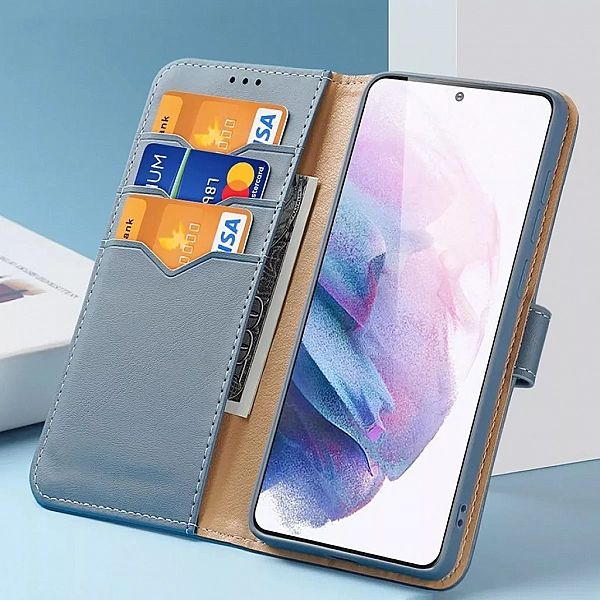 Etui Skórzane do Samsung Galaxy S21 Plus 5g Blue