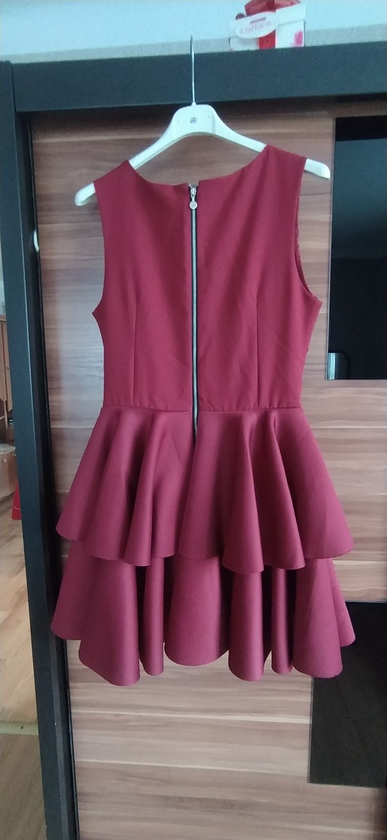 Sukienka bordo roz 38