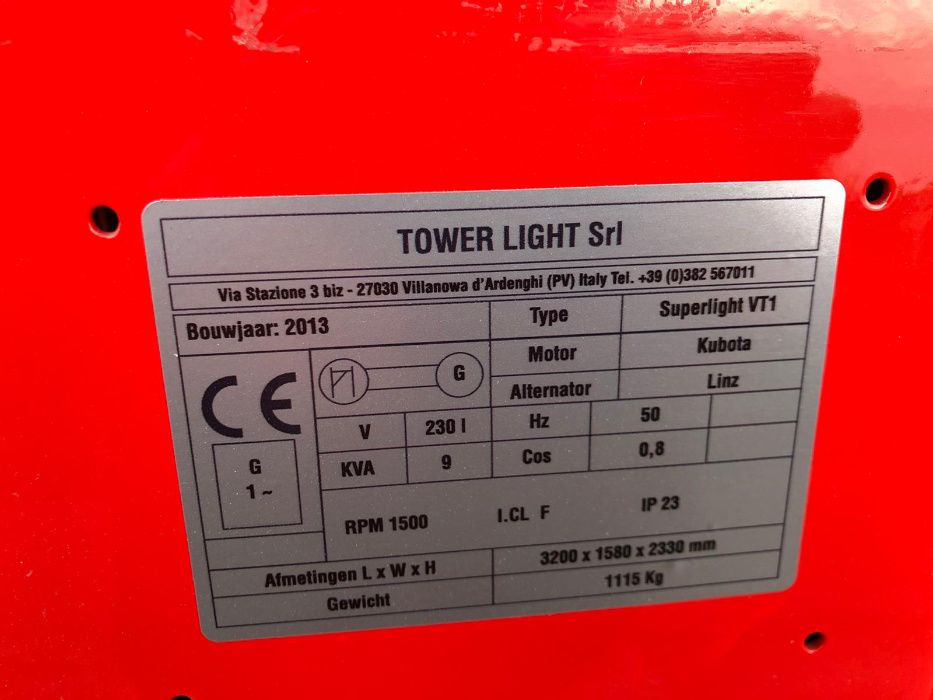 Maszt oświetleniowy Towerlight Superlight VT1 wieża oświetleniowa