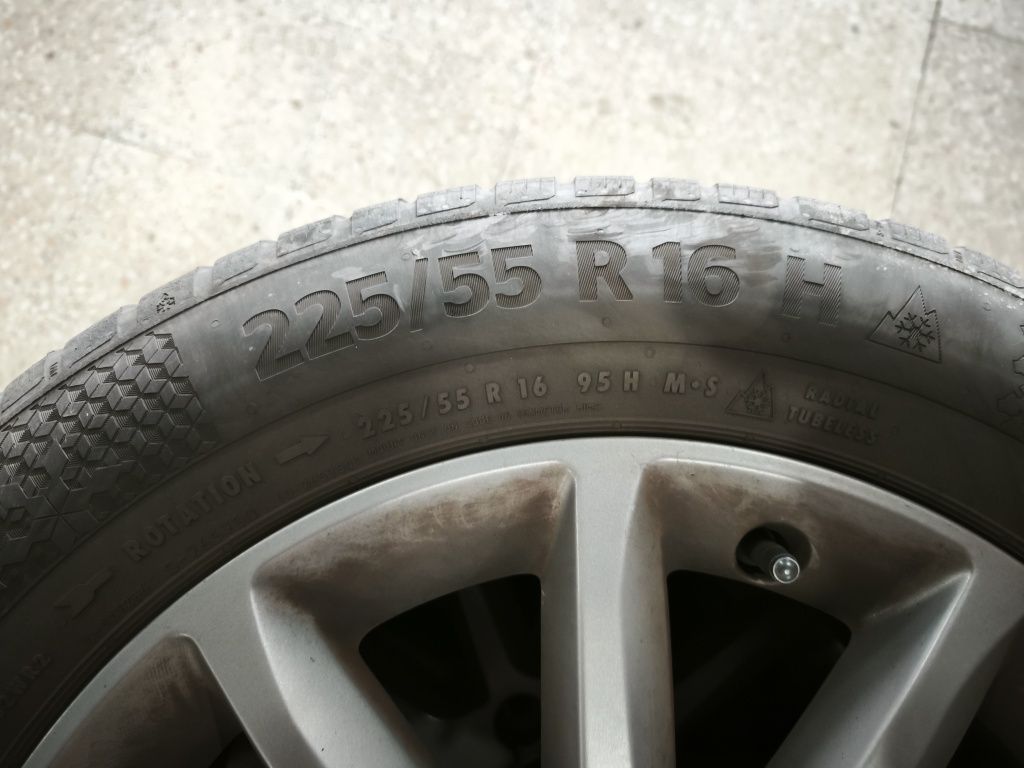 Jantes Vag 5x112 com pneus continental
