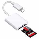 Adapter Czytnik kart SD i TF Lightning do iphone ipad 2w1
