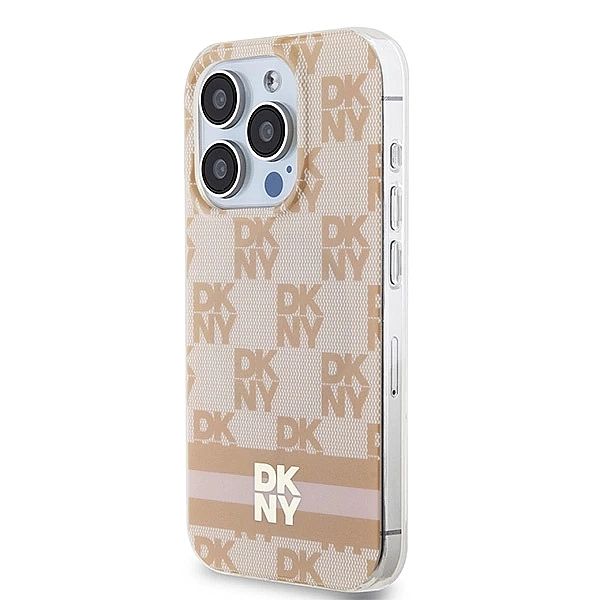 Etui DKNY IML Checkered Mono Pattern & Printed Stripes MagSafe na iPho