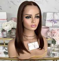 nowa naturalna peruka lace front 100% ludzki wlos na co dzien