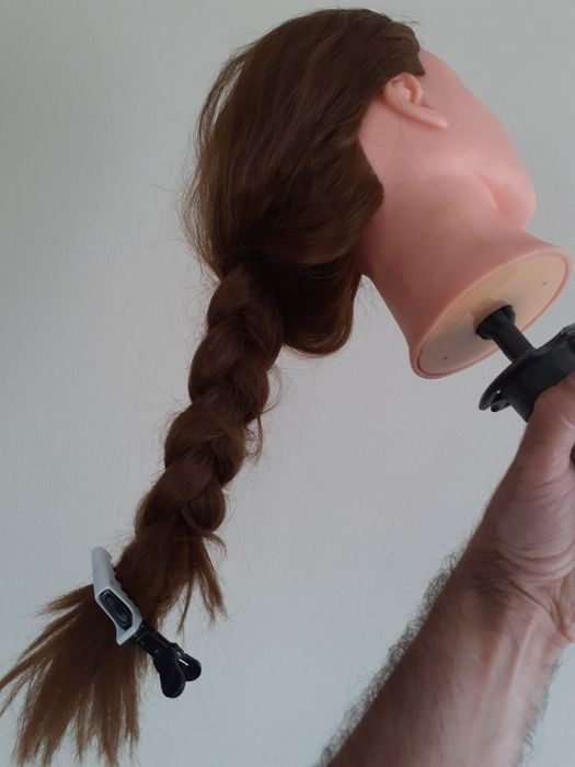 Тренировочная голова манекен учебная болванка для причёсок парекмахеру