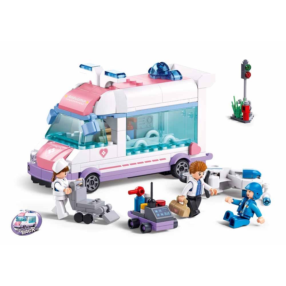 Klocki Sluban B1213 Karetka Pogotowie Ambulans Metropolis 251 El.