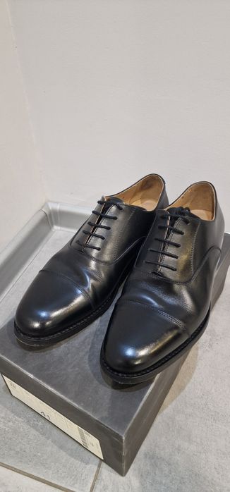 Buty czarne Oxford wiedeński  marki Królewski Herb  roz. 41