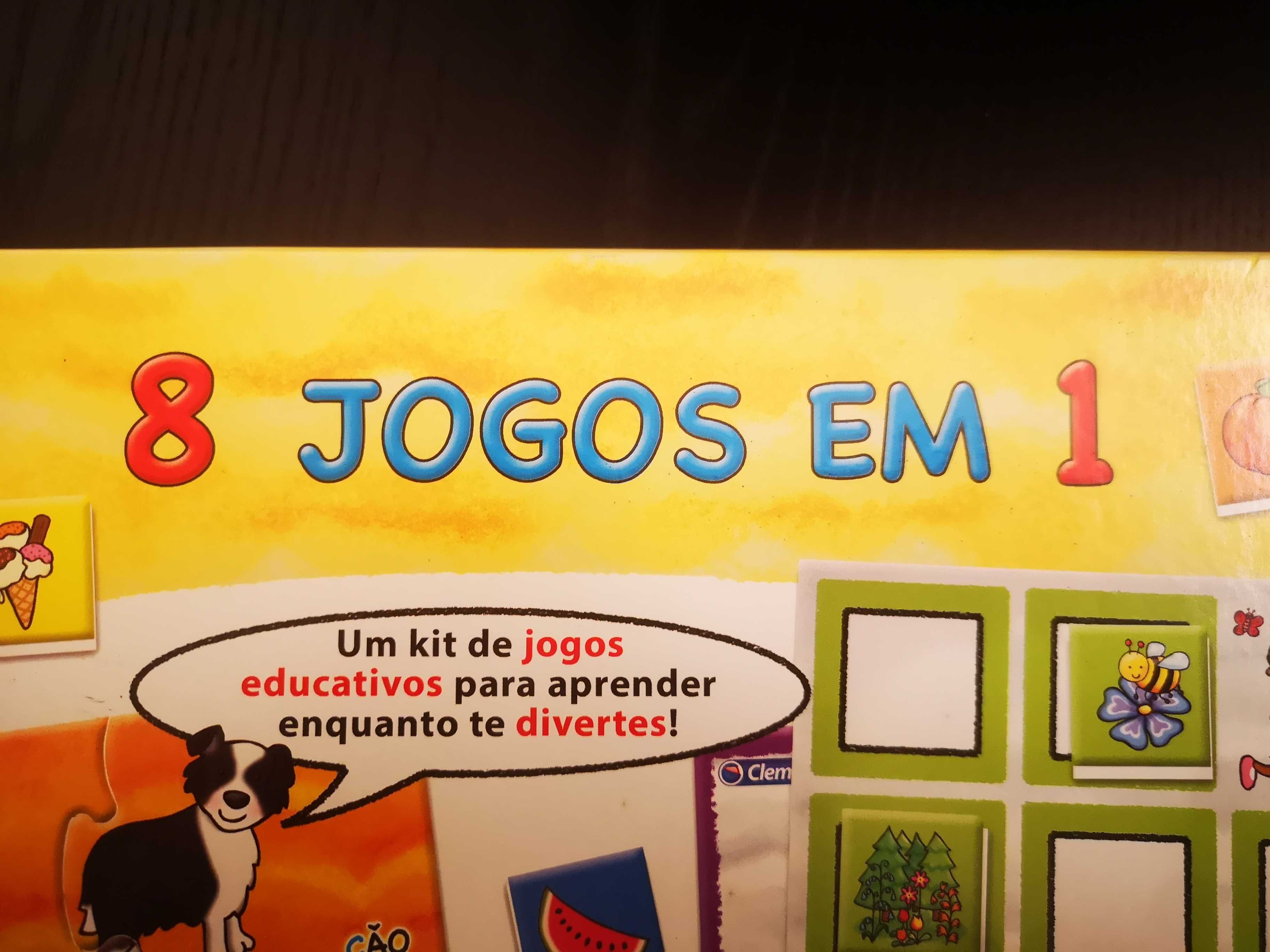 8 Jogos em 1 - Aprende Jogando - Clementoni