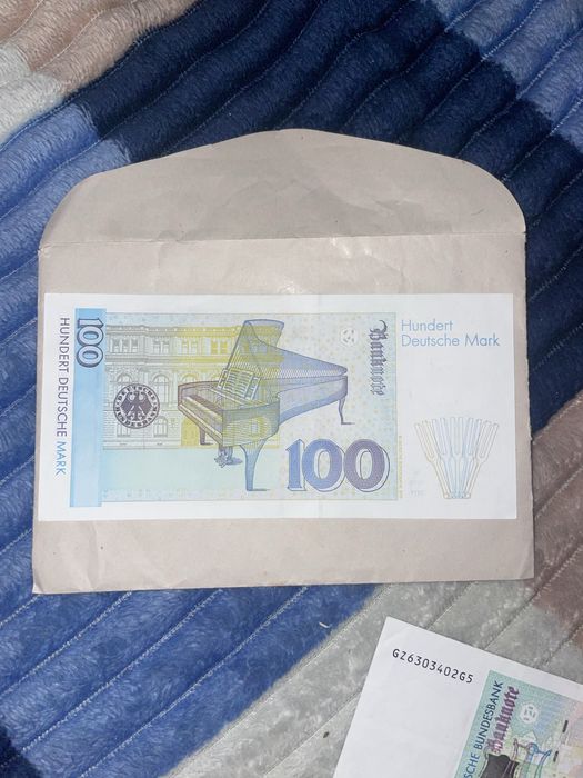 Німецькі марки 100 DM 1996 року, 6 банкнот в ідеальному стані