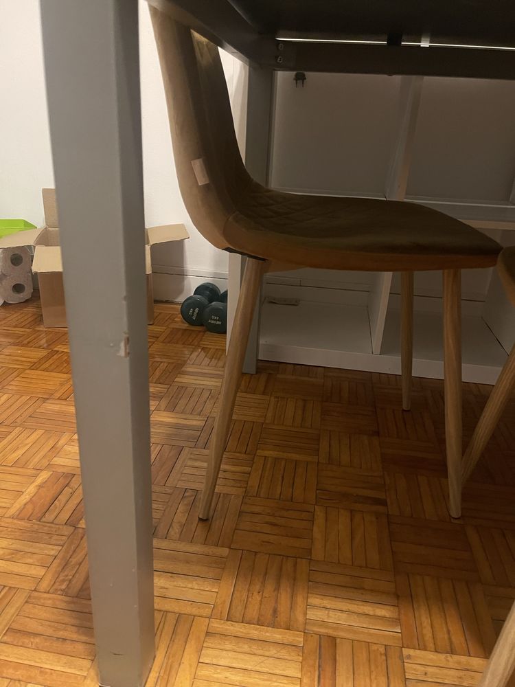Mesa tampo preto vidro