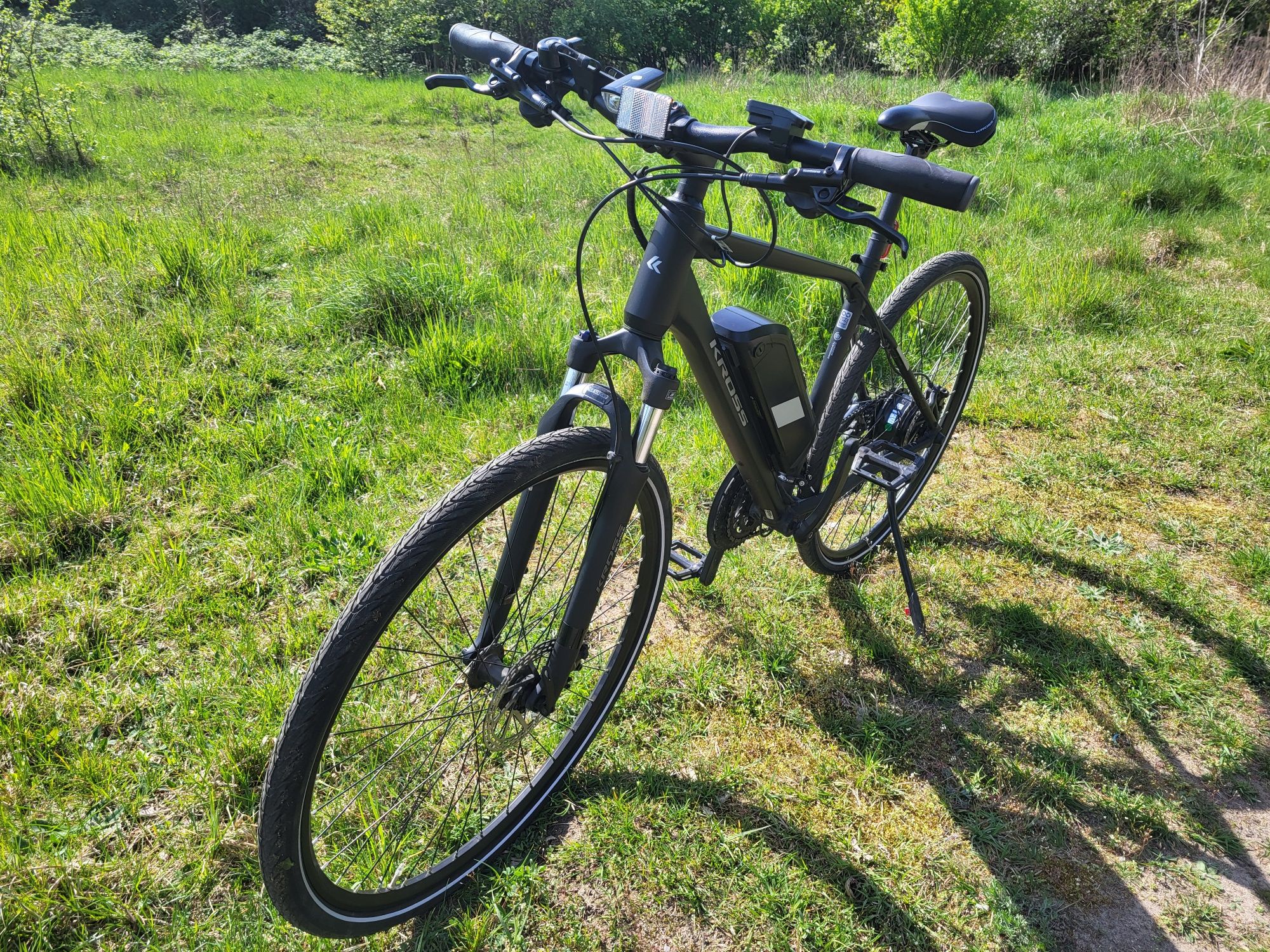 Rower elektryczny kross evado hybrid 1.0 roz. M (19) z osprzętem