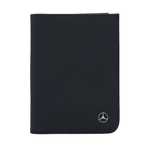 MERCEDES  skorzany portfel rozkladany skora upcykling ochrona RFID 12x10cm
