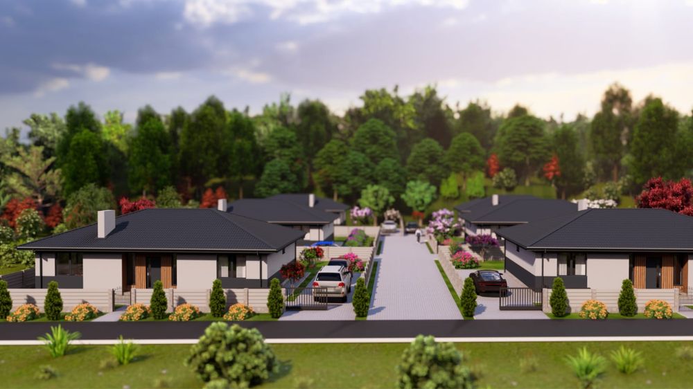 Новий проект! Сучасний будинок в центрі біля озера