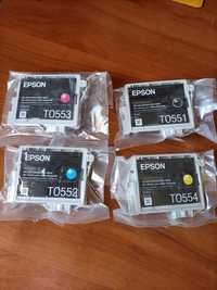Tinteiros Epson T0551/2/3/4 originais - validade expirada