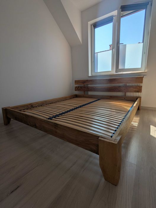 Stelaż Łóżko lite drewno Palisander ze stelażem 180x200