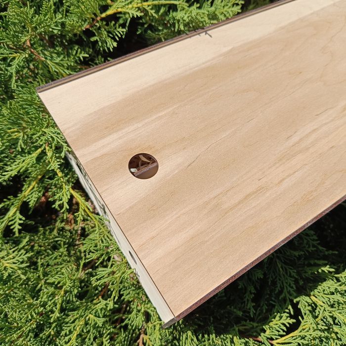 Деревянная коробка с фанеры с наполнителем, коробка под заказ