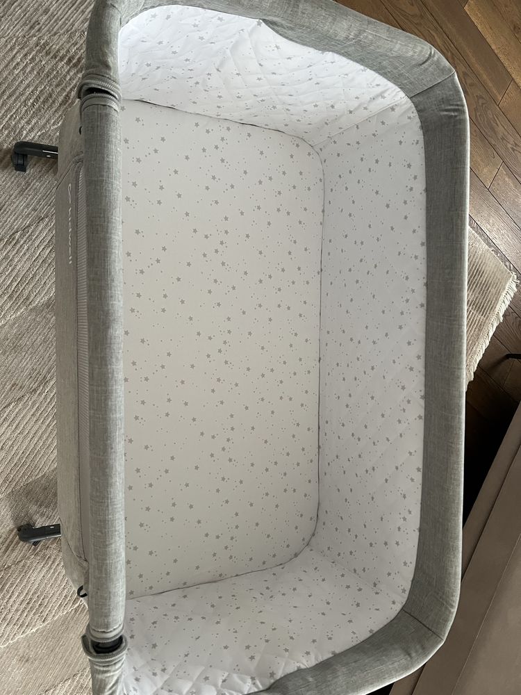 Приставне ліжечко для новонароджених Kidwell Snuzzy Light Grey