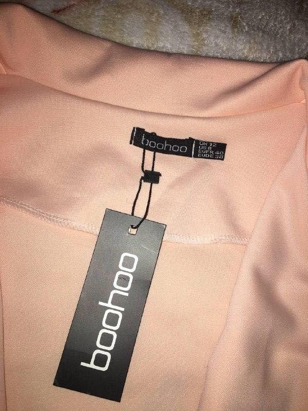 Пудровый нюдовый пиджак жакет розовый boohoo