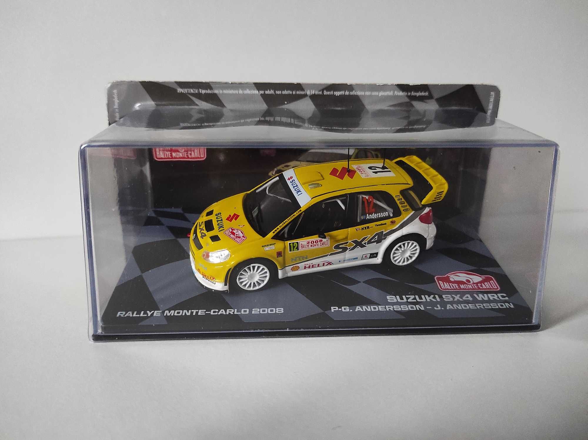 Zestaw 4 Modele Rajdowe Citroen Xsara DS3 Suzuki SX4 Ford Focus 1:43