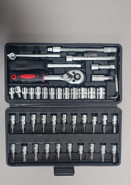 Набір інструментів з тріщоткою 43 елементи НОВИЙ