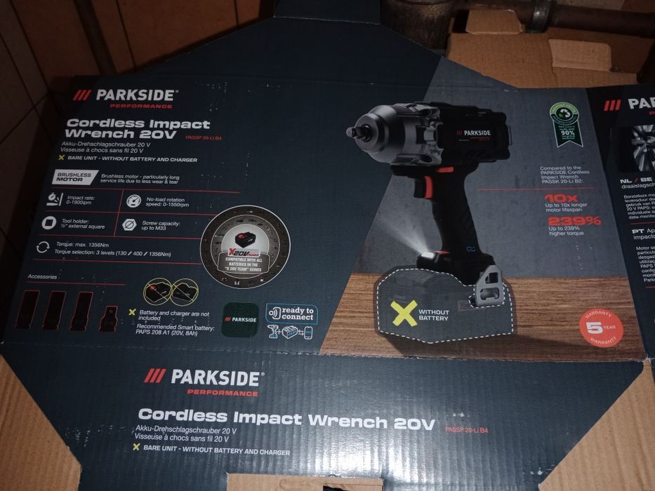 Skrzynka klucza udarowego duży parksaid duzu