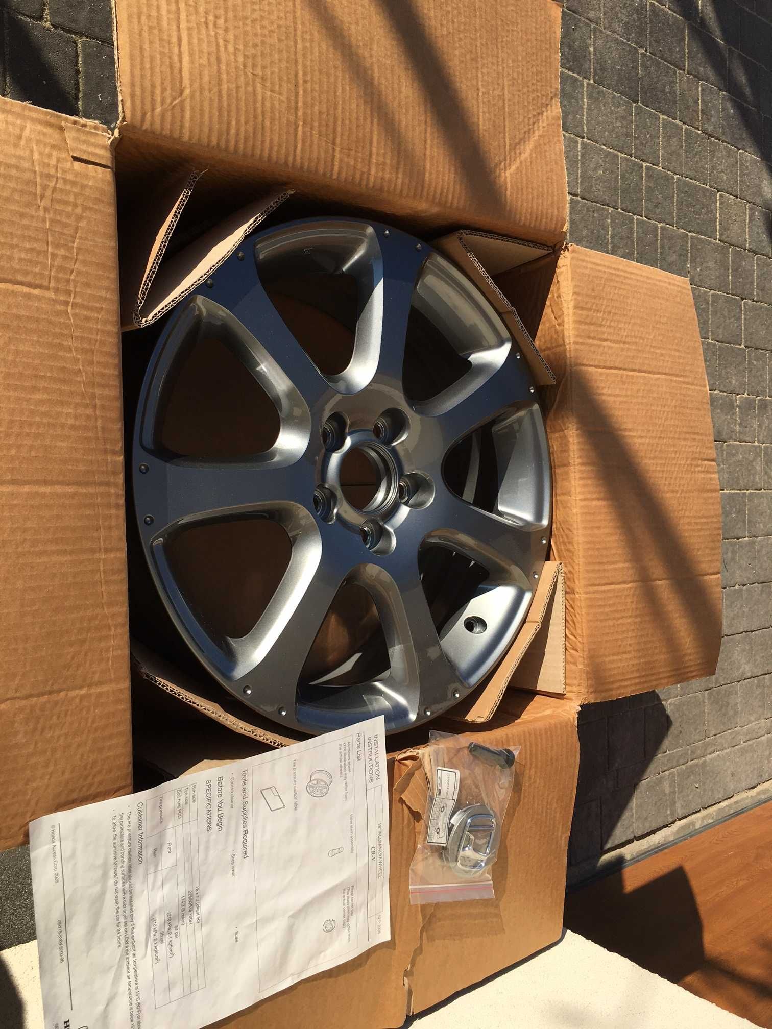 Nowe felgi aluminiowe 18" Honda oryginalne