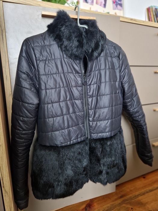 Весняна легка куртка, демісезонна куртка з хутром