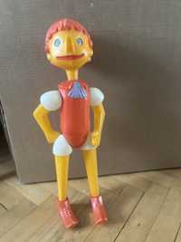 Plastikowa zabawka Pinokio lata 60 Prl