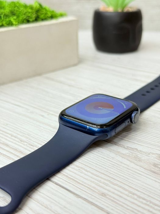 Apple watch 6 44 mm blue/black епл вотч 6 44 мм