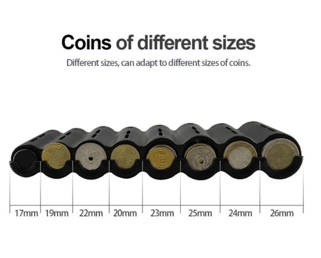 Органайзер, коробка, монетница для хранения монет от 20 монет в ячейке