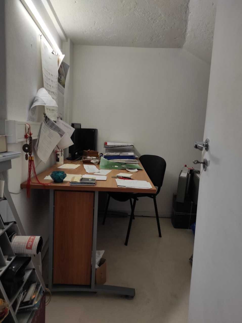 SECRETÁRIA; Mesa de trabalho; Expositores de montra (Árvores secas)