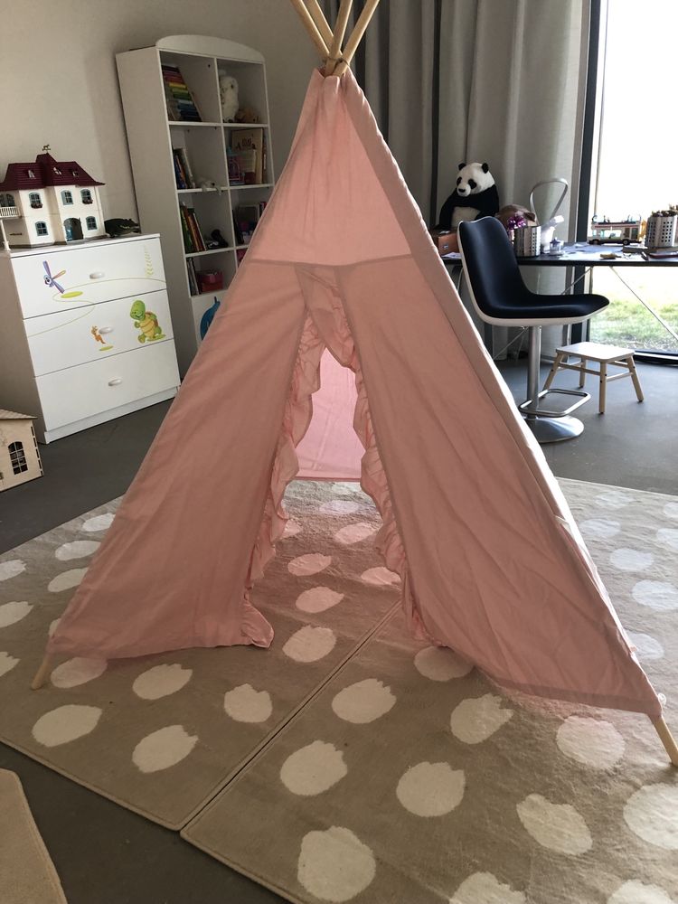 Namiot Tee Pee dla dziewczynki różowy