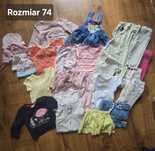 Paka ciuszków dla dziewczynki rozmiar 74-80