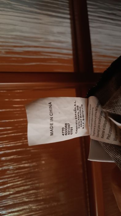 Camaíeu Hiszpańska spódnica lniana o kloszowym kroju, 100% Len, Roz S/