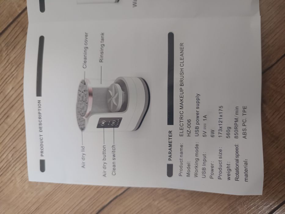 3 w 1 Elektryczna Maszyna Do Czyszczenia Pędzli Do Makijażu +suszarka