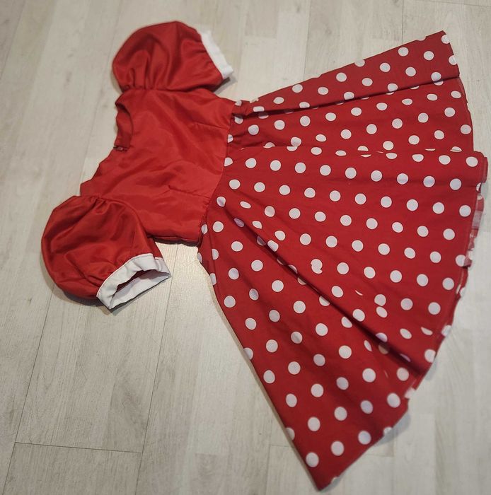 strój biedronki sukienka grochy biedronka myszka mini 1859