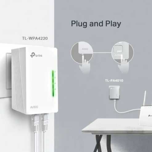 Conjunto Powerline TP-Link AV600 + TP-Link Extender – Excelente Estado