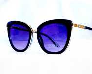 Okulary damskie Guess GF6089 kocie oczy czarne złote kryształki Nowe